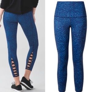 Lululemon High Waisted Leggings in Samba Snake
